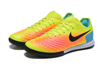 Nike MagistaX Finale 2 IC Indoor & Futsal Soccer Shoes - Yellow/Neon Green/Fiery Orange
