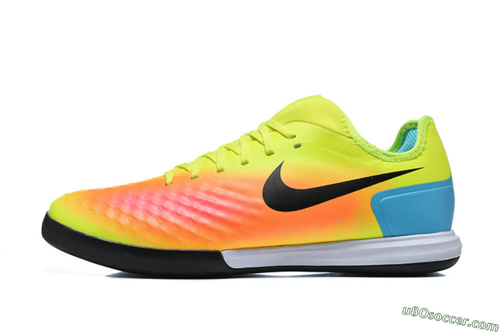 Nike MagistaX Finale 2 IC Indoor & Futsal Soccer Shoes - Yellow/Neon Green/Fiery Orange 2