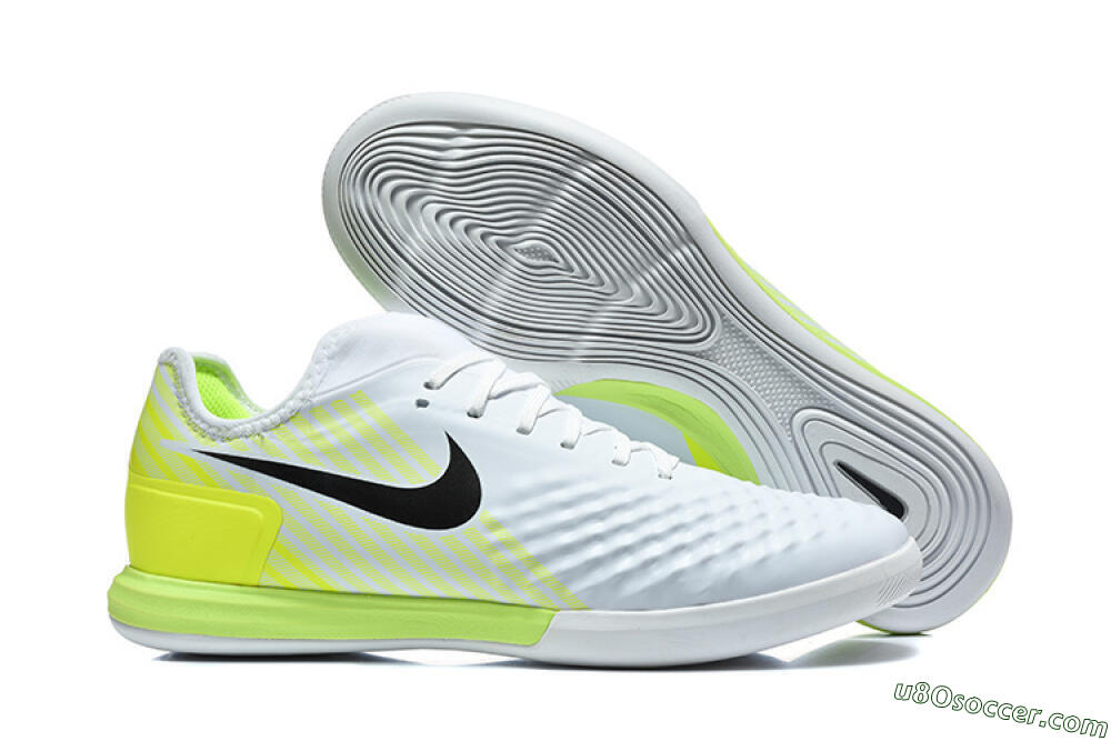 Nike MagistaX Finale 2 IC Indoor & Futsal Soccer Shoes - White/Lime Green/Black 1