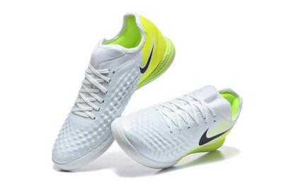 Nike MagistaX Finale 2 IC Indoor & Futsal Soccer Shoes - White/Lime Green/Black
