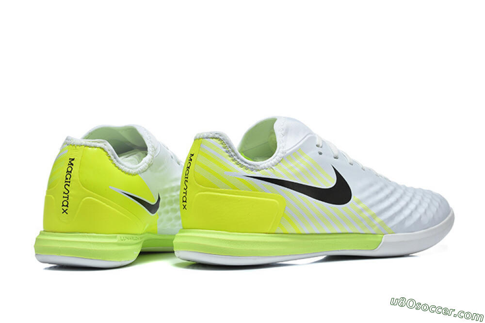 Nike MagistaX Finale 2 IC Indoor & Futsal Soccer Shoes - White/Lime Green/Black 9
