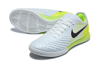 Nike MagistaX Finale 2 IC Indoor & Futsal Soccer Shoes - White/Lime Green/Black