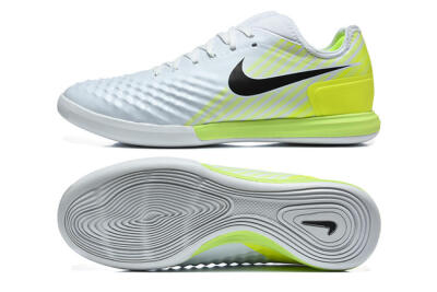 Nike MagistaX Finale 2 IC Indoor & Futsal Soccer Shoes - White/Lime Green/Black
