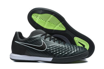 Nike MagistaX Finale 2 IC Indoor & Futsal Soccer Shoes - Black/Vibrant Green/White