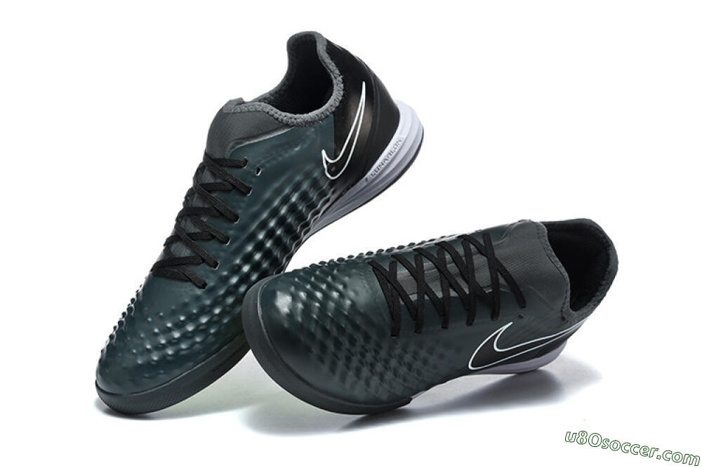 Nike MagistaX Finale 2 IC Indoor & Futsal Soccer Shoes - Black/Vibrant Green/White 6