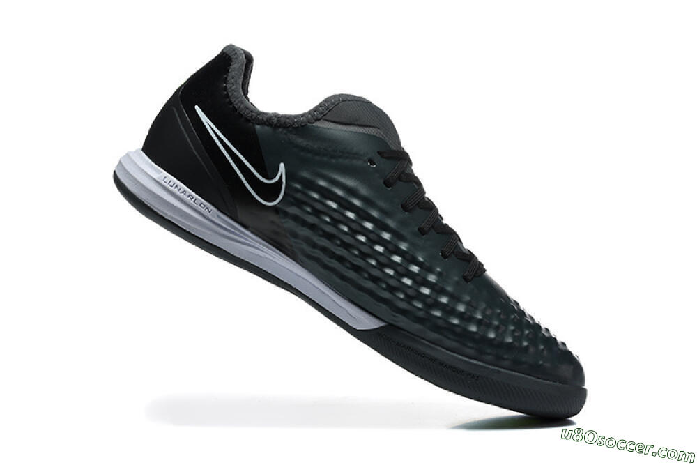 Nike MagistaX Finale 2 IC Indoor & Futsal Soccer Shoes - Black/Vibrant Green/White 7