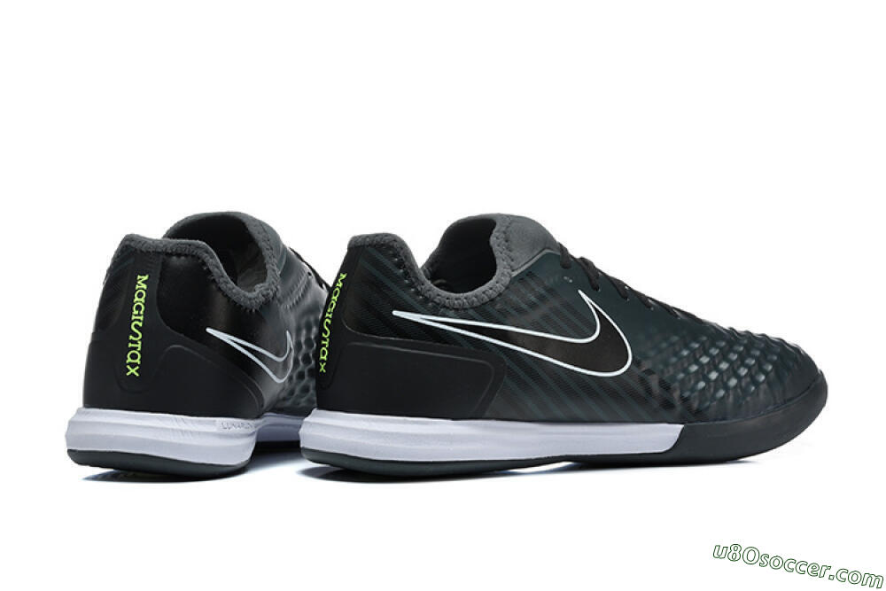 Nike MagistaX Finale 2 IC Indoor & Futsal Soccer Shoes - Black/Vibrant Green/White 9
