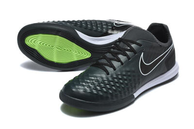 Nike MagistaX Finale 2 IC Indoor & Futsal Soccer Shoes - Black/Vibrant Green/White