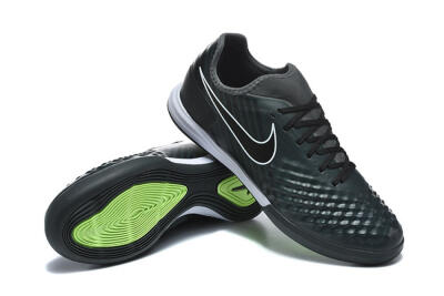 Nike MagistaX Finale 2 IC Indoor & Futsal Soccer Shoes - Black/Vibrant Green/White