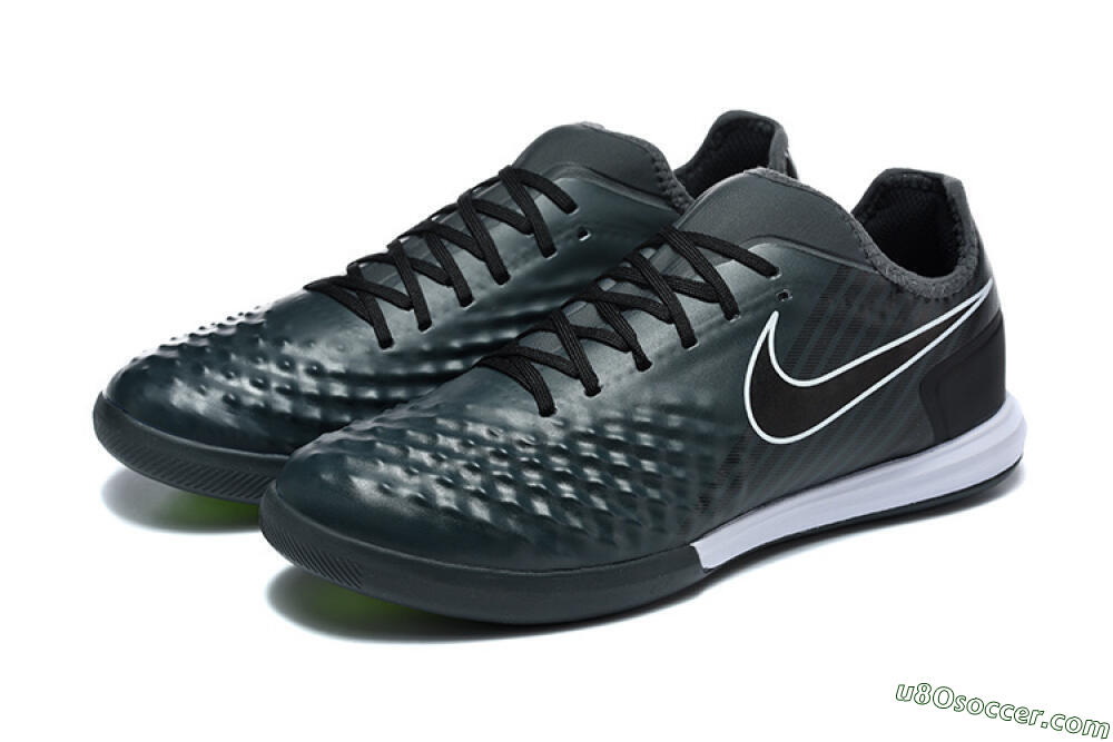 Nike MagistaX Finale 2 IC Indoor & Futsal Soccer Shoes - Black/Vibrant Green/White 5