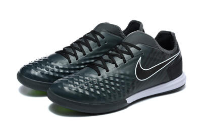Nike MagistaX Finale 2 IC Indoor & Futsal Soccer Shoes - Black/Vibrant Green/White