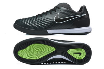 Nike MagistaX Finale 2 IC Indoor & Futsal Soccer Shoes - Black/Vibrant Green/White