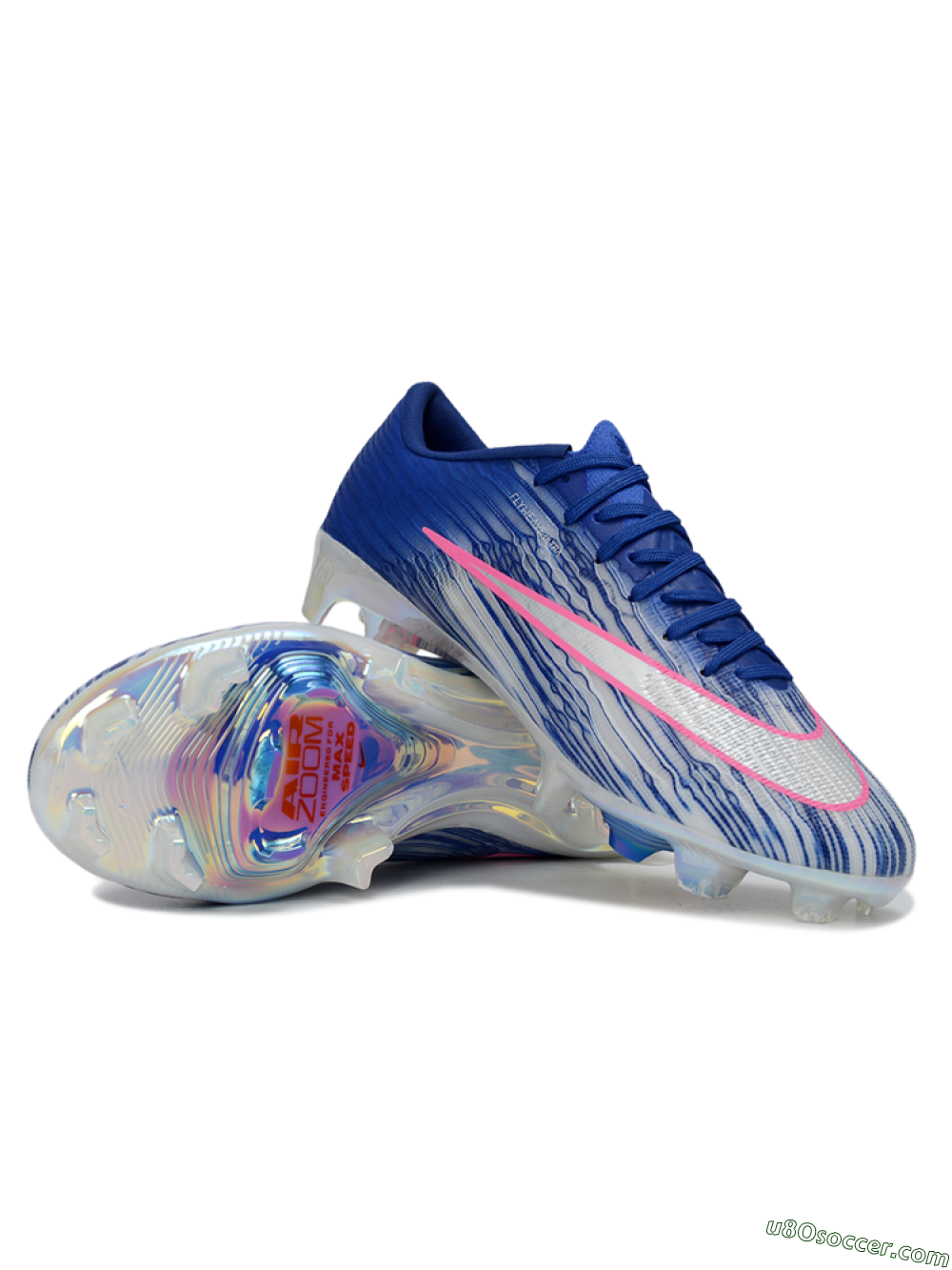 Nike Air Zoom Mercurial Superfly 11 FG Firm Ground Soccer Cleats - Blue/Electric Blue/Neon Pink 2