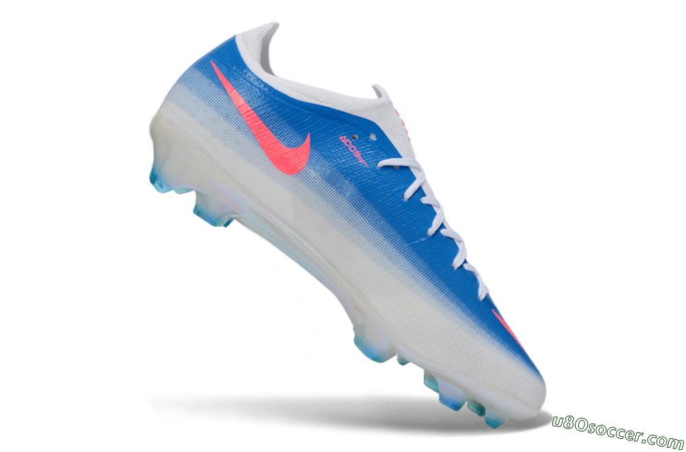 Nike Air Zoom Mercurial Vapor 17 Elite FG Firm Ground Soccer Cleats - Blue/Neon Pink/White 4
