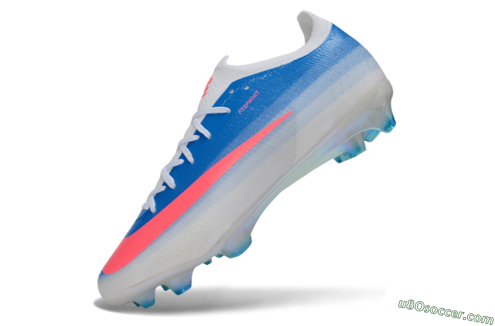 Nike Air Zoom Mercurial Vapor 17 Elite FG Firm Ground Soccer Cleats - Blue/Neon Pink/White 5