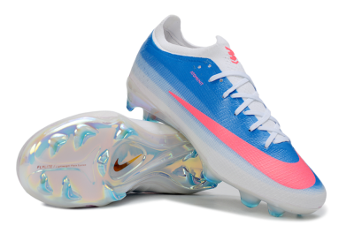 Nike Air Zoom Mercurial Vapor 17 Elite FG Firm Ground Soccer Cleats - Blue/Neon Pink/White