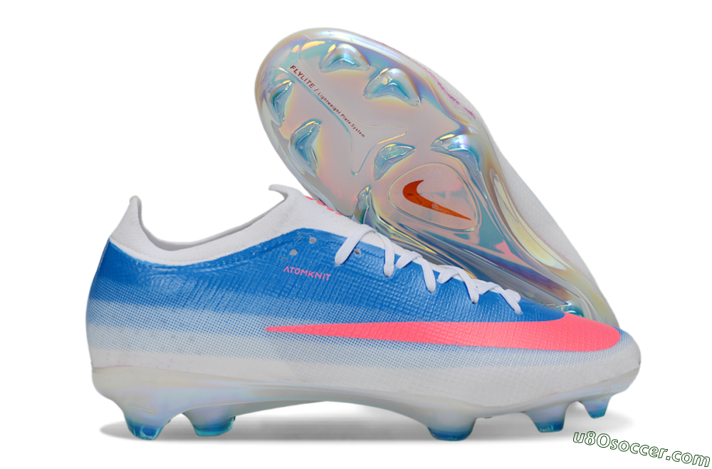 Nike Air Zoom Mercurial Vapor 17 Elite FG Firm Ground Soccer Cleats - Blue/Neon Pink/White 1