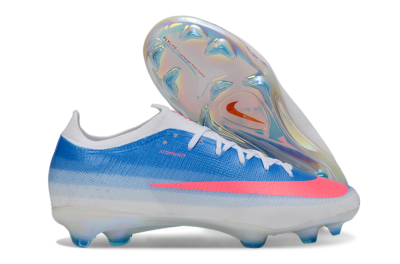 Nike Air Zoom Mercurial Vapor 17 Elite FG Firm Ground Soccer Cleats - Blue/Neon Pink/White