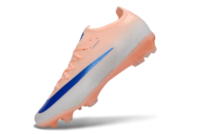 Nike Air Zoom Mercurial Vapor 17 Elite FG Firm Ground Soccer Cleats - Peach/Electric Blue/Soft Coral