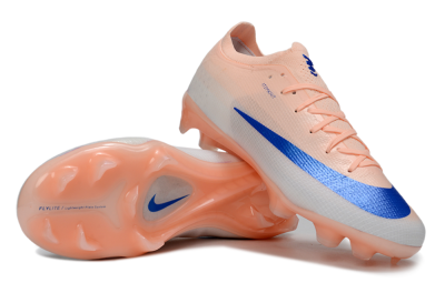 Nike Air Zoom Mercurial Vapor 17 Elite FG Firm Ground Soccer Cleats - Peach/Electric Blue/Soft Coral