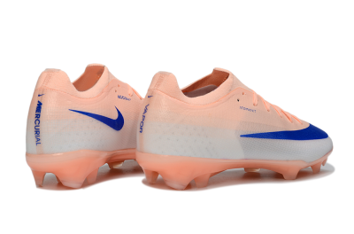 Nike Air Zoom Mercurial Vapor 17 Elite FG Firm Ground Soccer Cleats - Peach/Electric Blue/Soft Coral