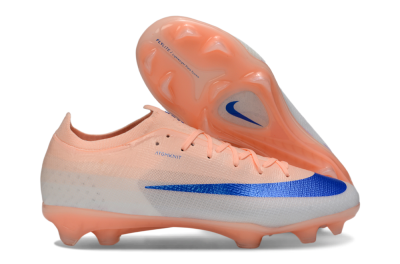 Nike Air Zoom Mercurial Vapor 17 Elite FG Firm Ground Soccer Cleats - Peach/Electric Blue/Soft Coral