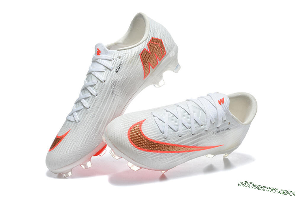 Nike Air Zoom Mercurial Superfly 11 FG Firm Ground Soccer Cleats - White/Bright Red/Crystal Clear 6