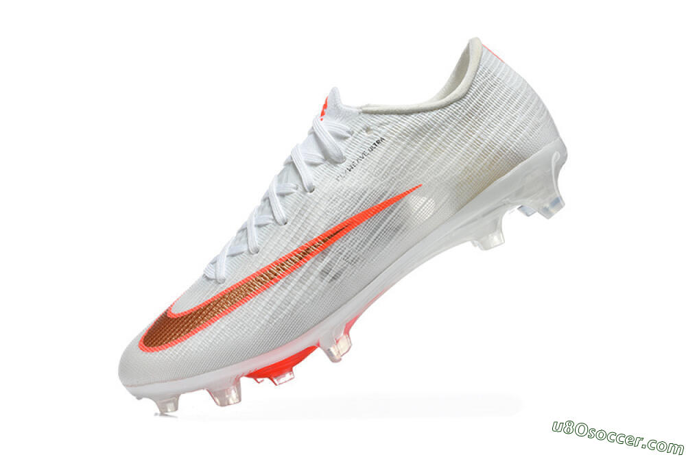 Nike Air Zoom Mercurial Superfly 11 FG Firm Ground Soccer Cleats - White/Bright Red/Crystal Clear 8