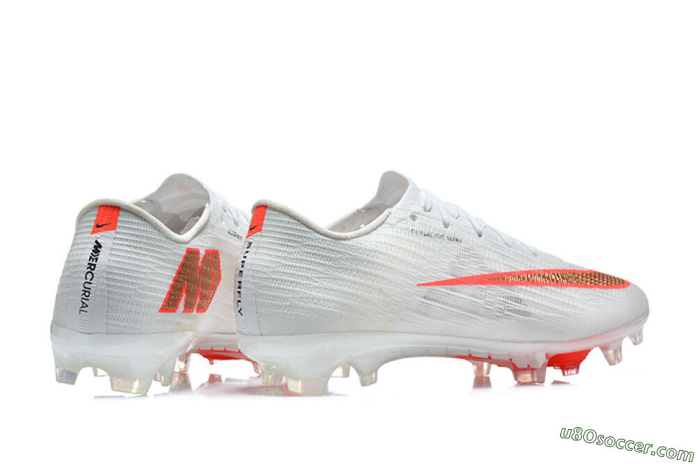 Nike Air Zoom Mercurial Superfly 11 FG Firm Ground Soccer Cleats - White/Bright Red/Crystal Clear 9