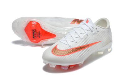 Nike Air Zoom Mercurial Superfly 11 FG Firm Ground Soccer Cleats - White/Bright Red/Crystal Clear