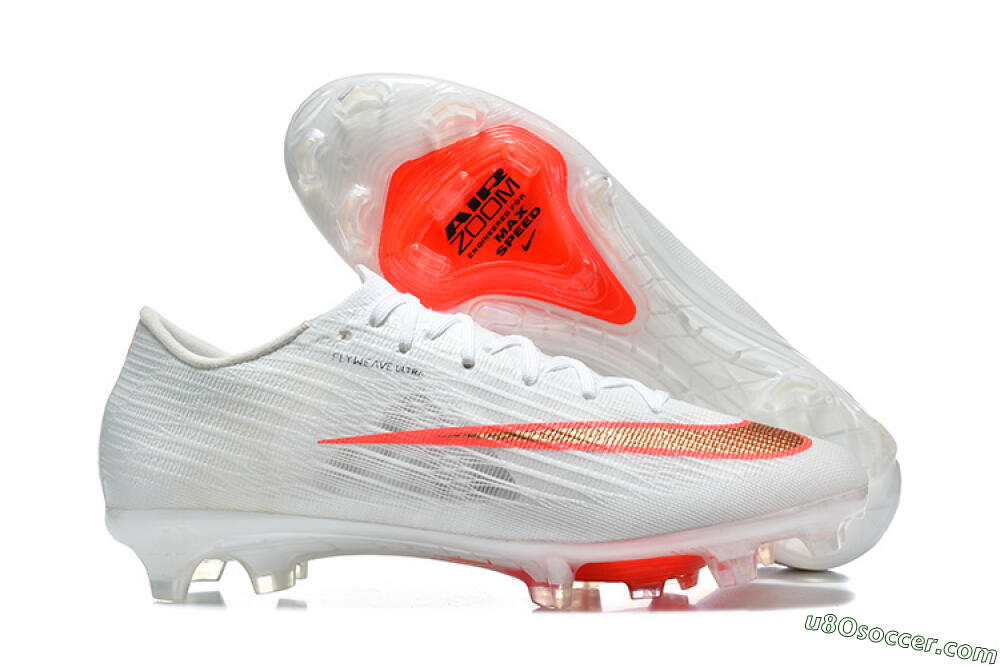 Nike Air Zoom Mercurial Superfly 11 FG Firm Ground Soccer Cleats - White/Bright Red/Crystal Clear 1