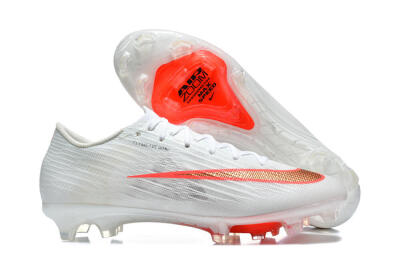 Nike Air Zoom Mercurial Superfly 11 FG Firm Ground Soccer Cleats - White/Bright Red/Crystal Clear