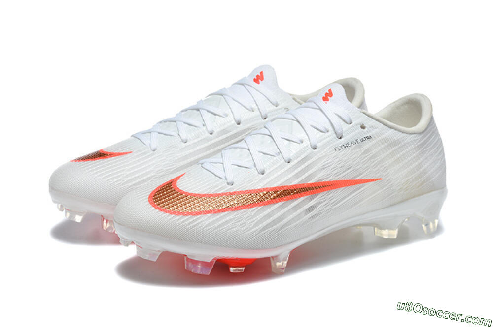 Nike Air Zoom Mercurial Superfly 11 FG Firm Ground Soccer Cleats - White/Bright Red/Crystal Clear 5