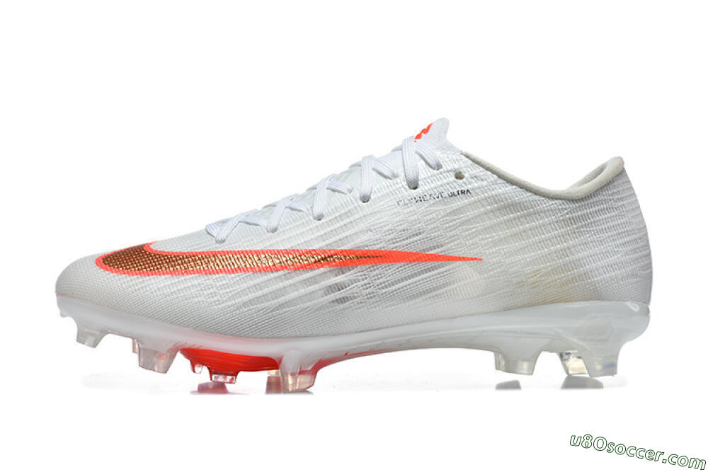 Nike Air Zoom Mercurial Superfly 11 FG Firm Ground Soccer Cleats - White/Bright Red/Crystal Clear 2