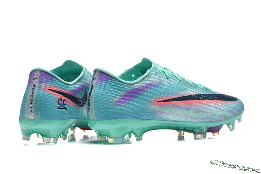 Nike Air Zoom Mercurial Superfly 11 FG Firm Ground Soccer Cleats - Aqua/Mint Green/Coral Pink 9