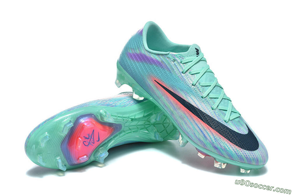 Nike Air Zoom Mercurial Superfly 11 FG Firm Ground Soccer Cleats - Aqua/Mint Green/Coral Pink 4