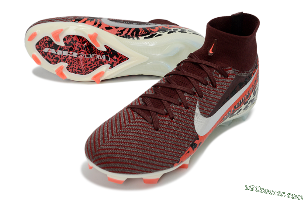 Nike Air Zoom Mercurial Superfly 10 Elite FG Firm Ground Soccer Cleats - Maroon/Scarlet Blaze/Crimson Spice 3