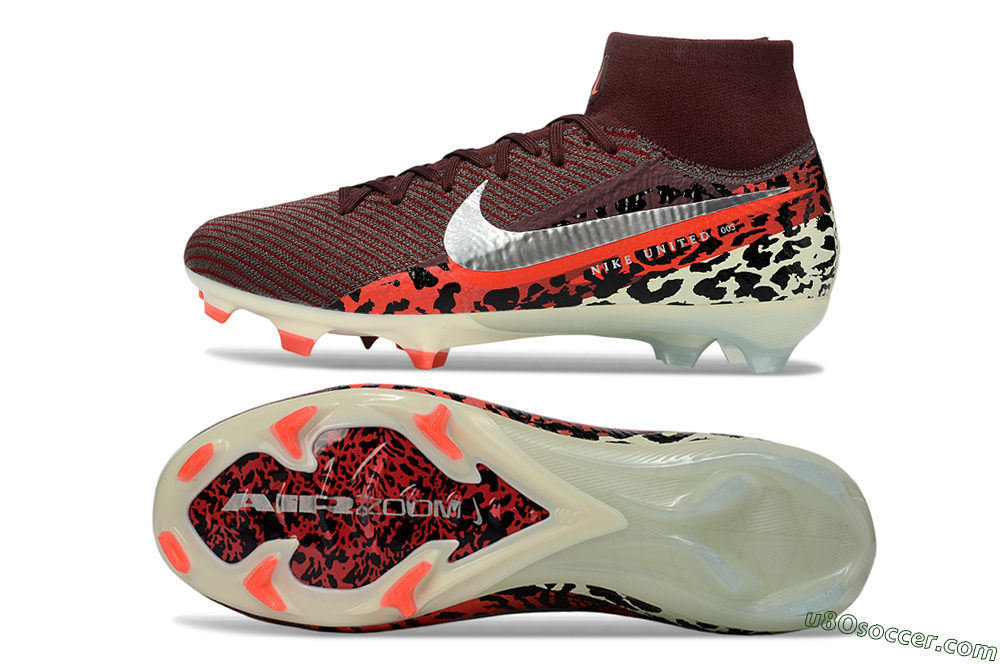 Nike Air Zoom Mercurial Superfly 10 Elite FG Firm Ground Soccer Cleats - Maroon/Scarlet Blaze/Crimson Spice 0