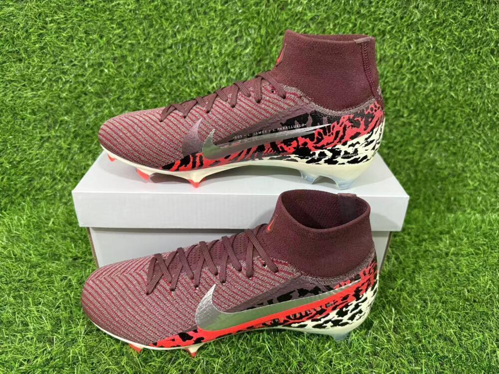 Nike Air Zoom Mercurial Superfly 10 Elite FG Firm Ground Soccer Cleats - Maroon/Scarlet Blaze/Crimson Spice