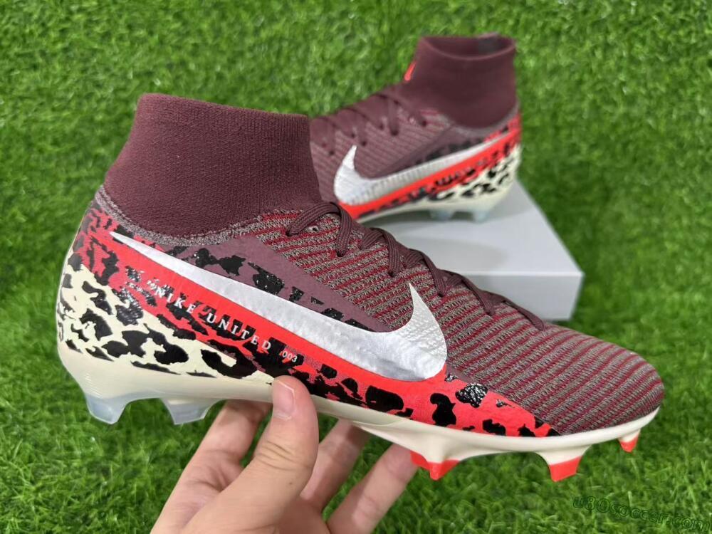 Nike Air Zoom Mercurial Superfly 10 Elite FG Firm Ground Soccer Cleats - Maroon/Scarlet Blaze/Crimson Spice