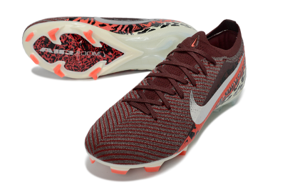 Nike Air Zoom Mercurial Vapor 16 Elite FG Firm Ground Soccer Cleats - Maroon/Fiery Red/Muted Ivory
