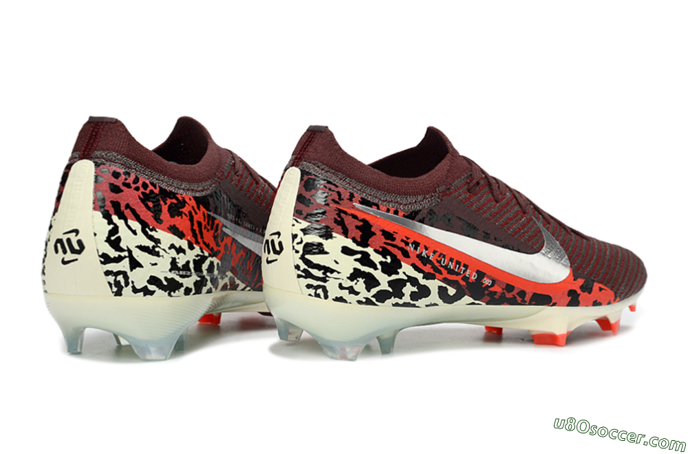 Nike Air Zoom Mercurial Vapor 16 Elite FG Firm Ground Soccer Cleats - Maroon/Fiery Red/Muted Ivory 7