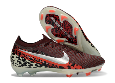 Nike Air Zoom Mercurial Vapor 16 Elite FG Firm Ground Soccer Cleats - Maroon/Fiery Red/Muted Ivory