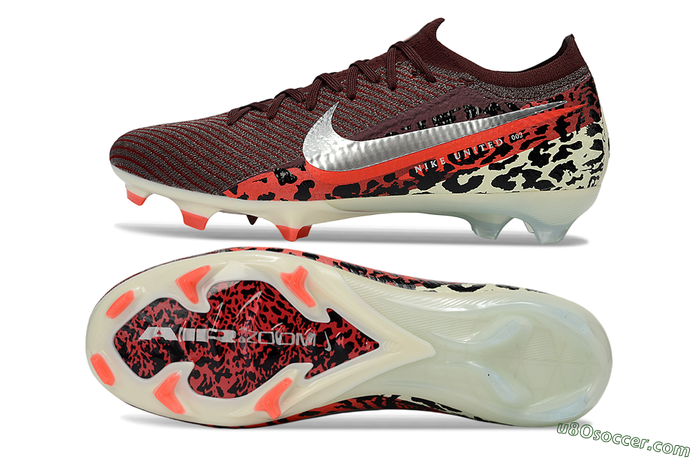 Nike Air Zoom Mercurial Vapor 16 Elite FG Firm Ground Soccer Cleats - Maroon/Fiery Red/Muted Ivory 0