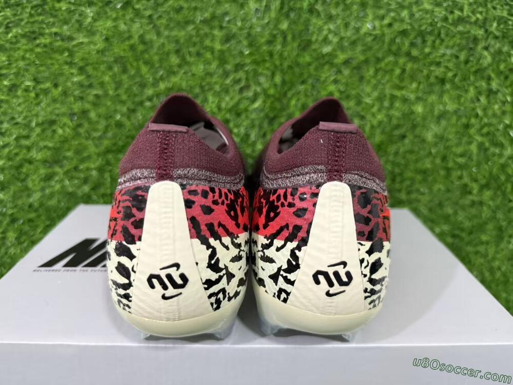 Nike Air Zoom Mercurial Vapor 16 Elite FG Firm Ground Soccer Cleats - Maroon/Fiery Red/Muted Ivory