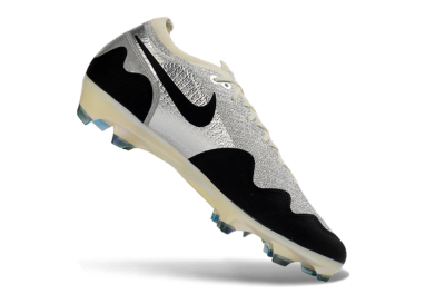 Nike Air Zoom Mercurial Vapor 16 Elite FG Firm Ground Soccer Cleats - Black/Golden Grey/White