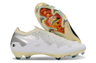 Nike Air Zoom Mercurial Vapor 16 Elite FG Firm Ground Soccer Cleats - Black/Golden Grey/White