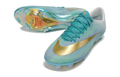 Nike Air Zoom Mercurial Superfly 11 FG Firm Ground Soccer Cleats - Aqua/Sea Green/Metallic Gold