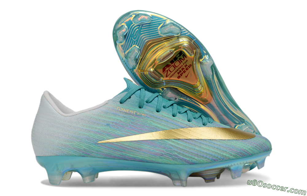 Nike Air Zoom Mercurial Superfly 11 FG Firm Ground Soccer Cleats - Aqua/Sea Green/Metallic Gold 1