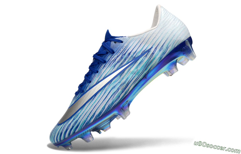 Nike Air Zoom Mercurial Superfly 11 FG Firm Ground Soccer Cleats - Blue/Electric Blue/Iridescent White 5